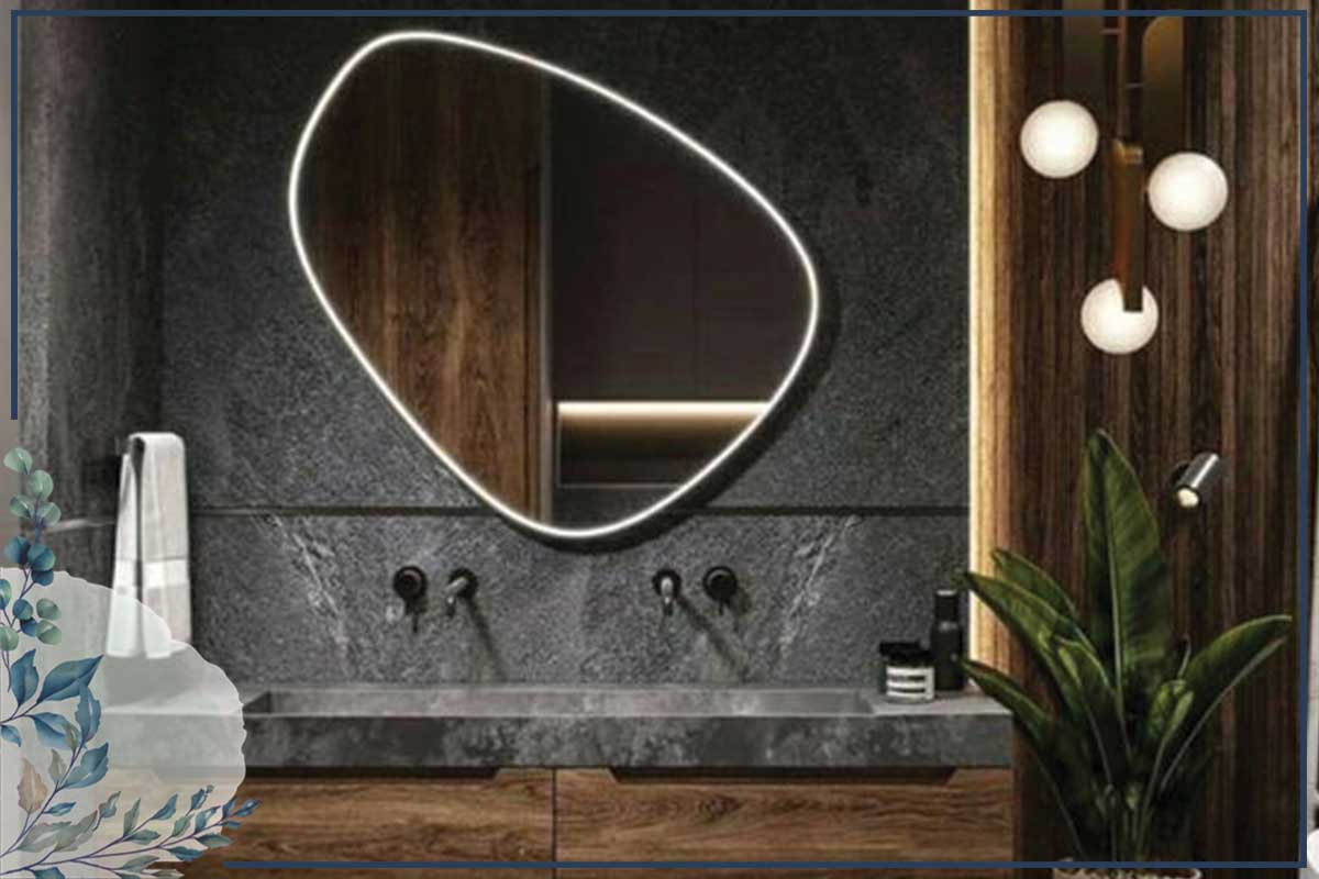 آینه حمام با شکل نا منظم